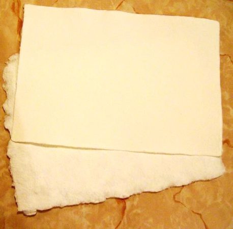 Merített papír (fehér)